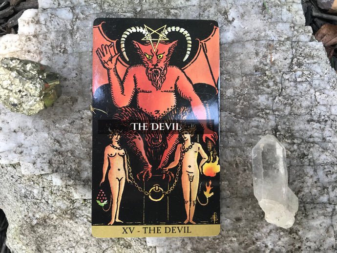 The Devil Tarot Card of the Major Arcana