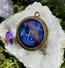 Load image into Gallery viewer, Andromeda Galactic Pendant with Druzy Quartz